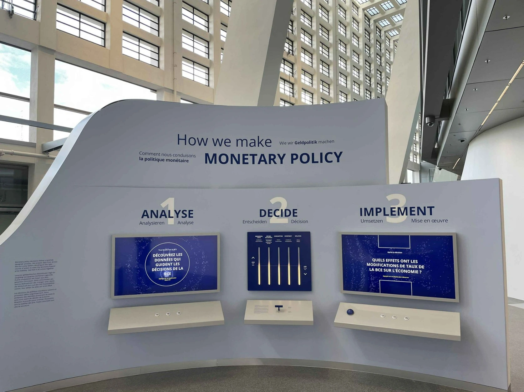 Interaktive Exponate für das EZB-Projekt von Expotec Pro